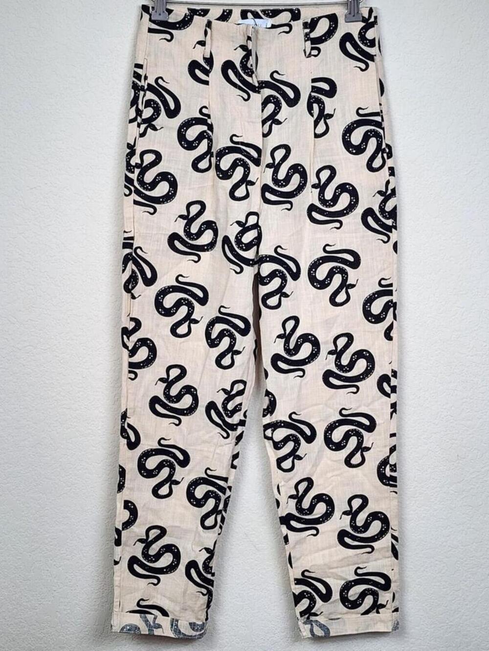 NWT Cotton Serpent Snake Shekou Small Boho Pants